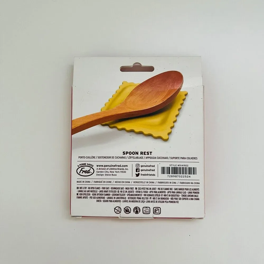 Fred & Friends Sauced Up Silicone Ravioli Pasta Spoon Rest